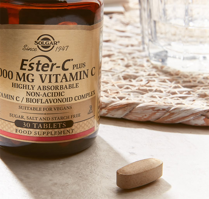 tendencia 2025 complemento Ester Vitamina C Solgar