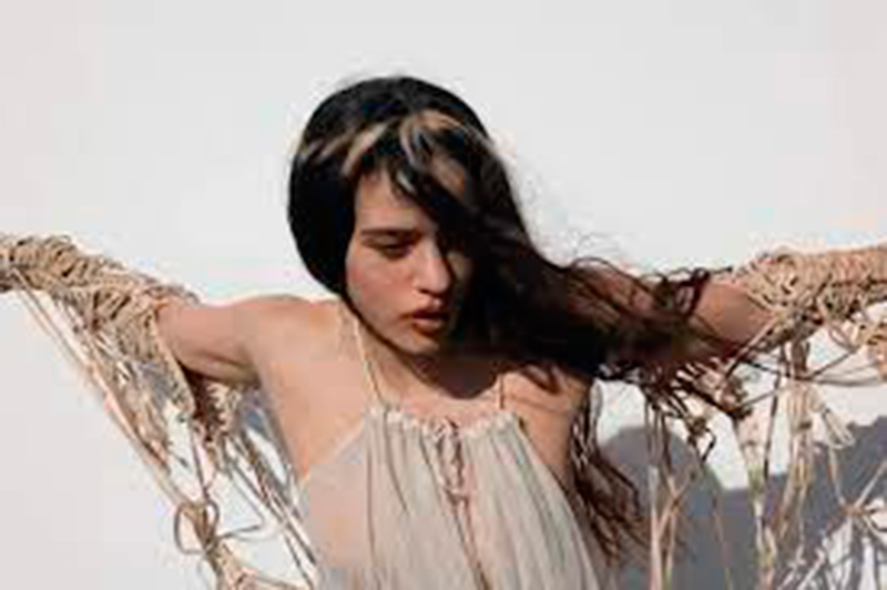 Rosalía Melena Lux Halo Hair Color Blocking