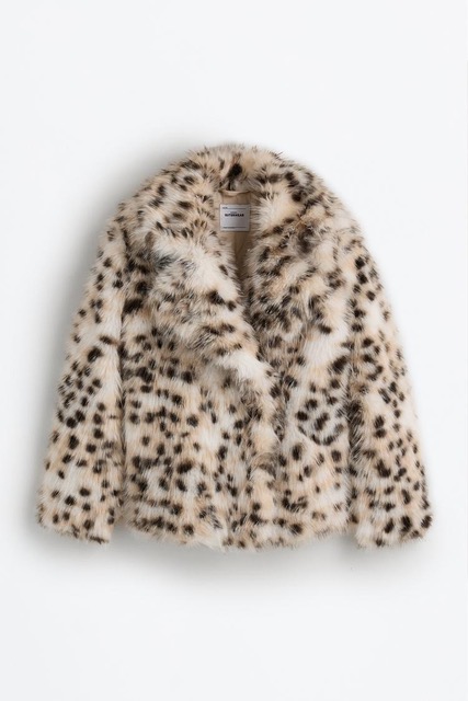 Lefties Abrigo Efecto Pelo Animal Print 45,99euros