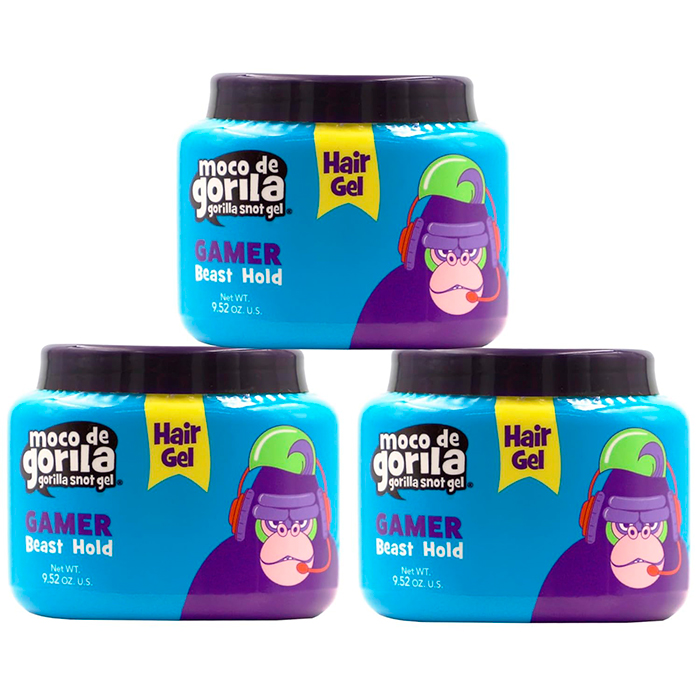 MOCO DE GORILA GAMER PEINADOS DESENFADADOS 