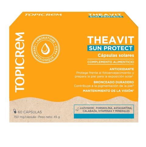 9. TOPICREM THEAVIT SUN PROTECT Cápsulas Solares